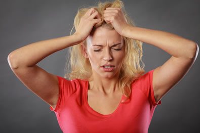 woman with mood disorder