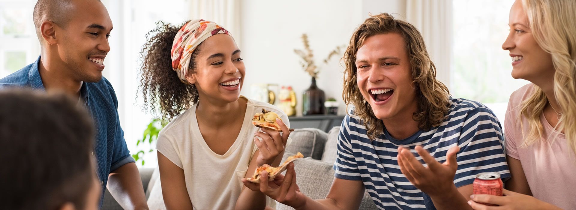 happy people at party